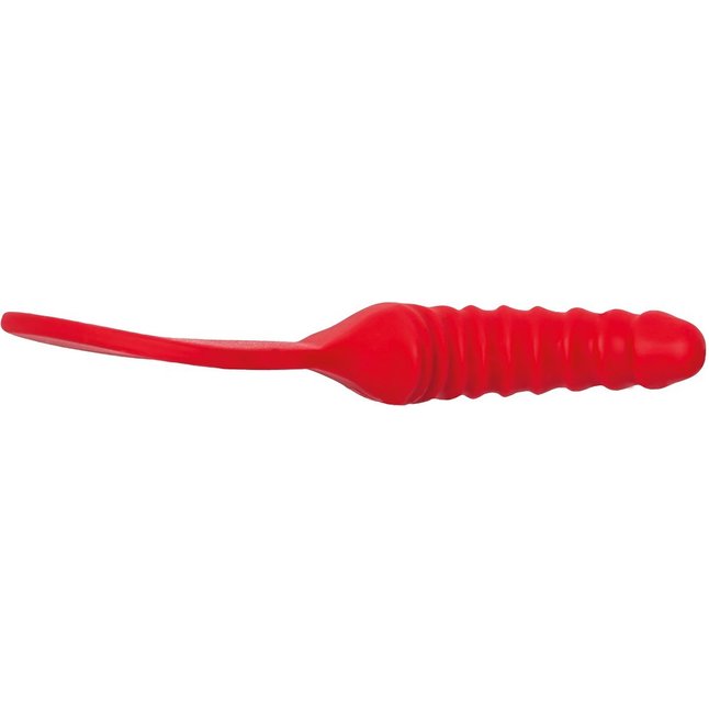 Красный силиконовый пэддл BÜCK DICH с рукоятью-фаллосом для стимуляции точки G или простаты. Фотография 3.
