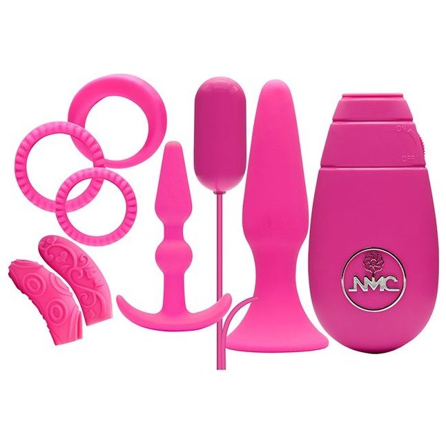 Розовый вибронабор FLIRTY KIT SET - Flirty Kit Set