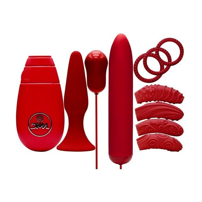 Красный вибронабор FLIRTY KIT SET - Flirty Kit Set