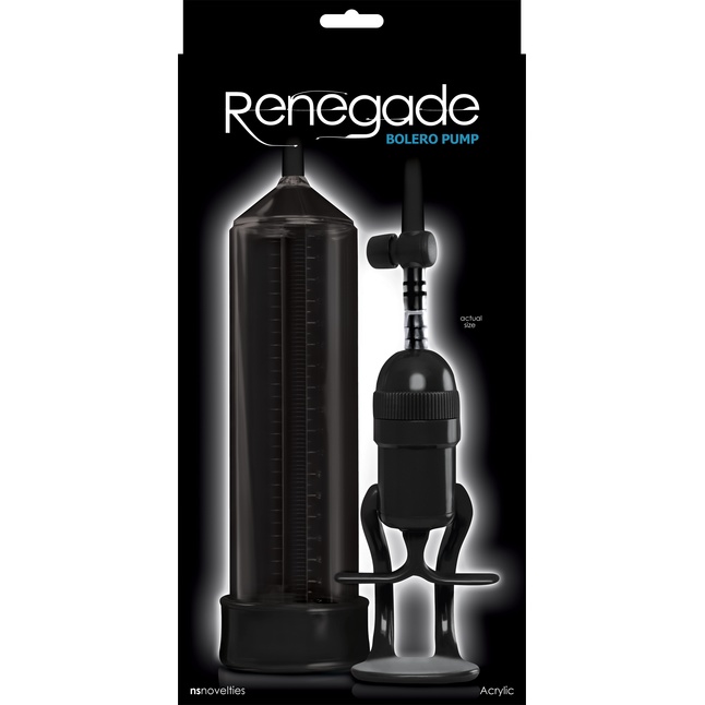 Чёрная вакуумная помпа Renegade Bolero Pump - Renegade. Фотография 2.