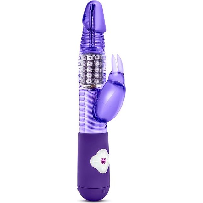 Фиолетовый вибратор с клиторальной стимуляцией Luxe Rabbit - 26 см - Luxe