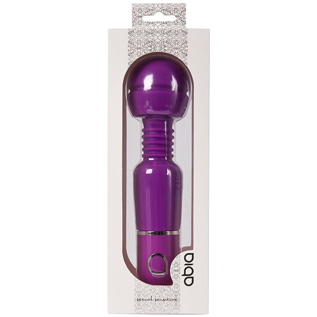 Фиолетовый вибратор с шаровидной головкой на гибкой шее ABIA SELENE - 17,8 см. Фотография 2.