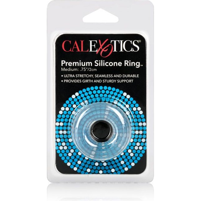 Прозрачное эрекционное кольцо Premium Silicone Ring Medium - Rings!. Фотография 3.