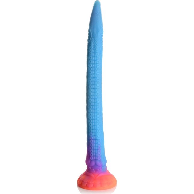 Фантазийный люминесцентный фаллоимитатор в форме змеи Makara Glow-in-the-Dark Silicone Snake Dildo - 46 см - Creature Cocks. Фотография 2.