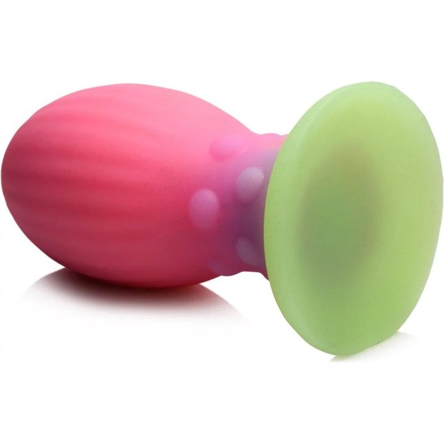 Розовая пробка-яйцо XL Xeno Egg - 17,6 см - Creature Cocks. Фотография 3.