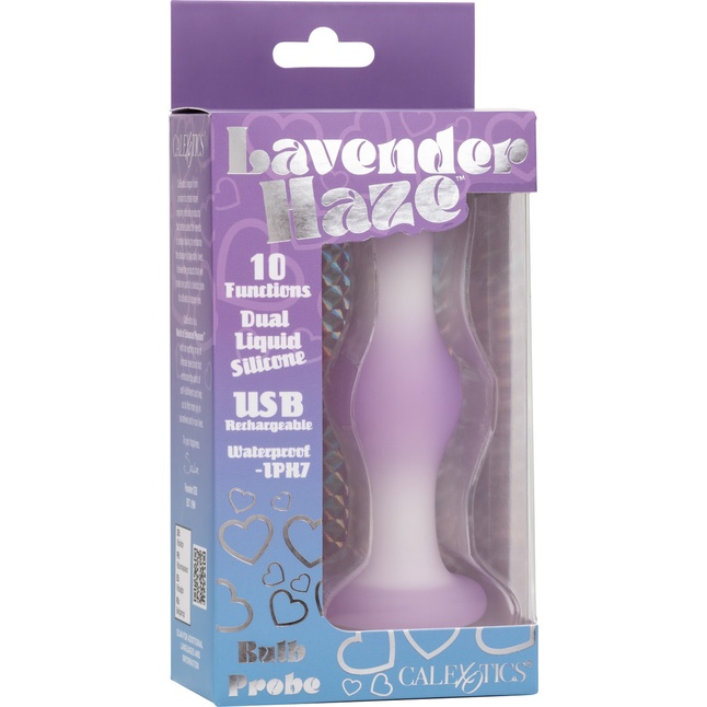 Сиреневая вибропробка Bulb Probe - 10,2 см - Lavender Haze. Фотография 7.