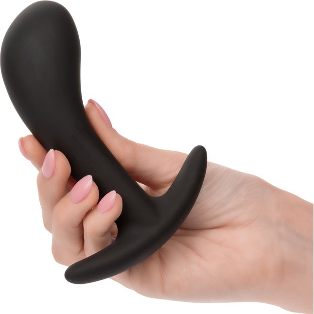 Набор из 3 черных стимуляторов простаты Silicone Prostate Kit - Anal Toys. Фотография 5.