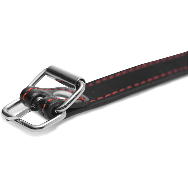 Черный кляп в форме косточки Hound Adjustable Dog Bone Gag - Master Series. Фотография 4.