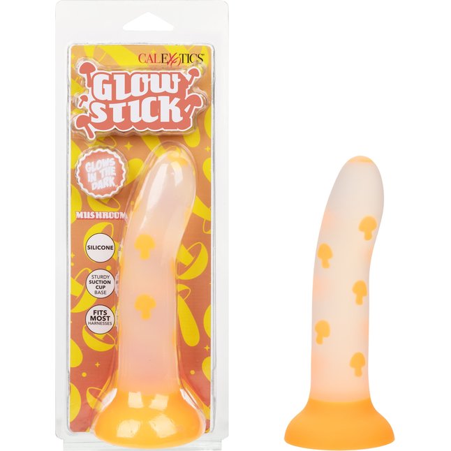 Светящийся в темноте фаллоимитатор Glow Stick Mushroom - Glow-in-the-Dark. Фотография 2.