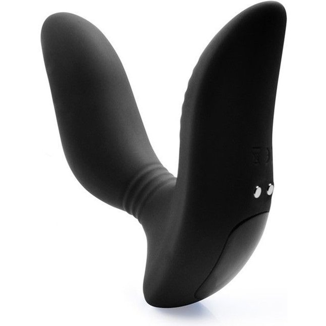 Черный вибромассажер простаты 3,5’’ Curve P-spot Massager - 12 см. Фотография 3.