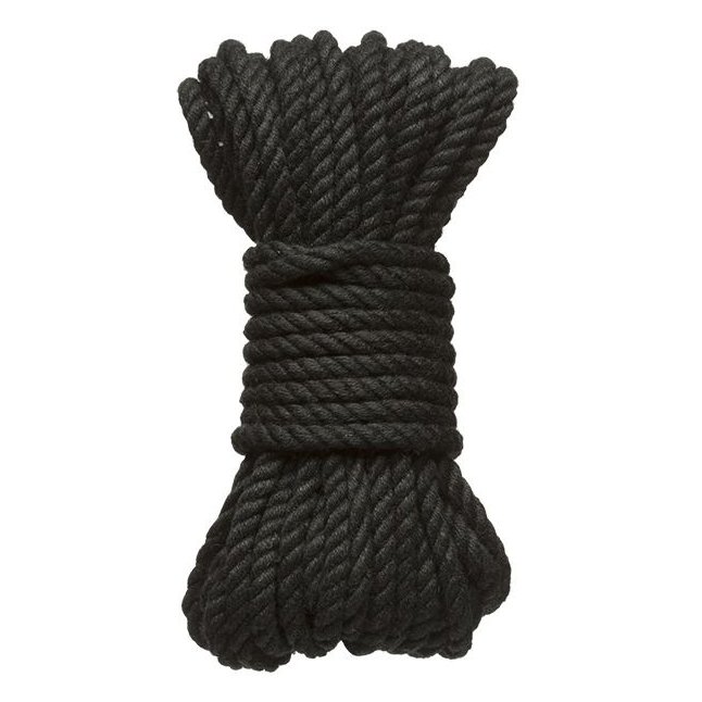 Черная верёвка для связывания и фиксации Bind Tie - 9,14 м