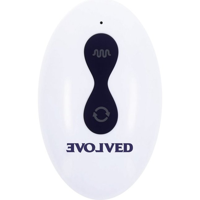 Фиолетовые анальные бусы с вибрацией и вращением Pleasure Orbit - 17,8 см. Фотография 5.