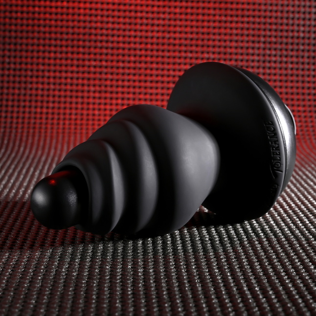 Черный вибростимулятор со съёмной насадкой Echo - 15,3 см. Фотография 10.