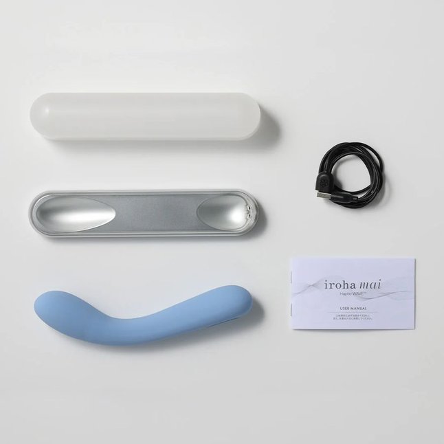 Голубой вибратор Iroha Mai Ruri - 17,4 см - IROHA Vibrators. Фотография 5.