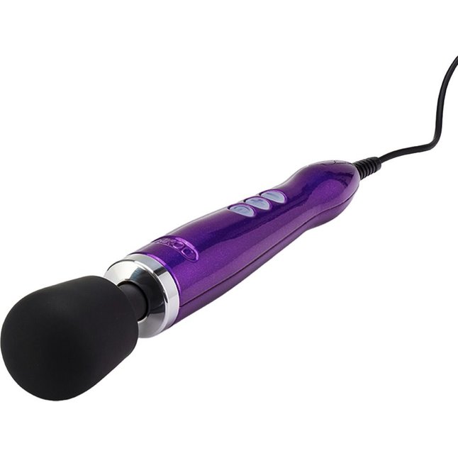 Фиолетовый жезловый проводной вибратор Doxy Die Cast - 37 см. Фотография 3.