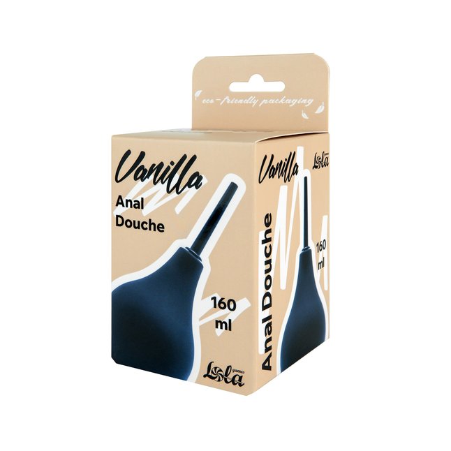 Черный анальный душ Anal Douche M - Vanilla. Фотография 3.