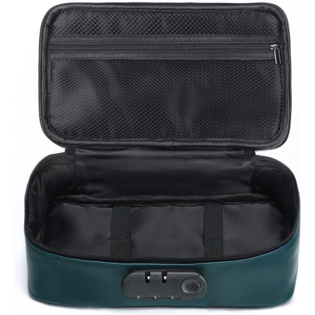 Зеленая сумочка для хранения игрушек Discreet Box. Фотография 2.