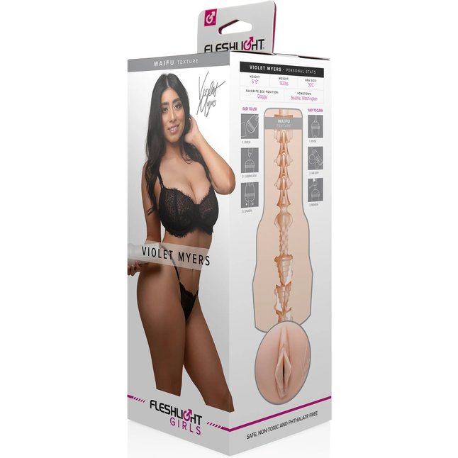 Мастурбатор-вагина Fleshlight Girls - Violet Myers Waifu. Фотография 2.