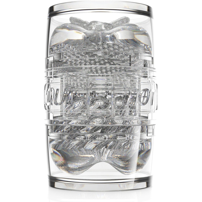 Прозрачный двусторонний мастурбатор Fleshlight Quickshot Mia Malkova. Фотография 4.