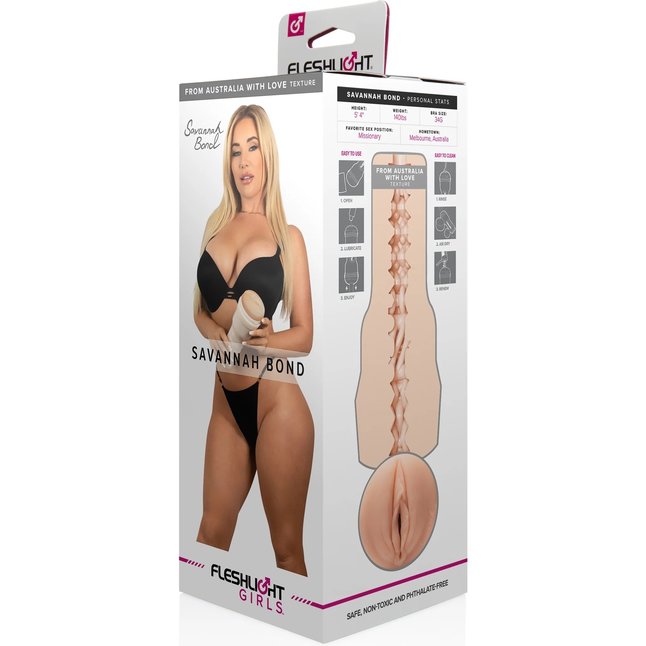Мастурбатор-вагина Fleshlight Girls - Savannah Bond From Australia With Love. Фотография 2.