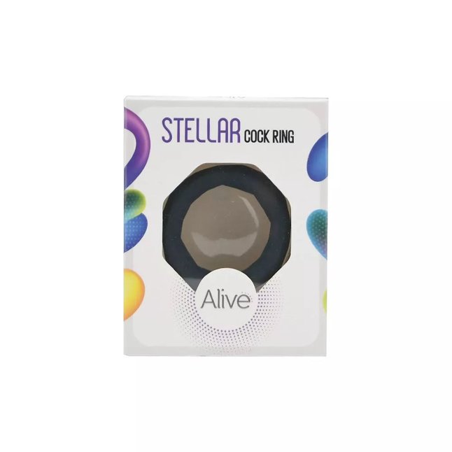 Темно-бирюзовое эекционное кольцо Stellar - Alive. Фотография 3.