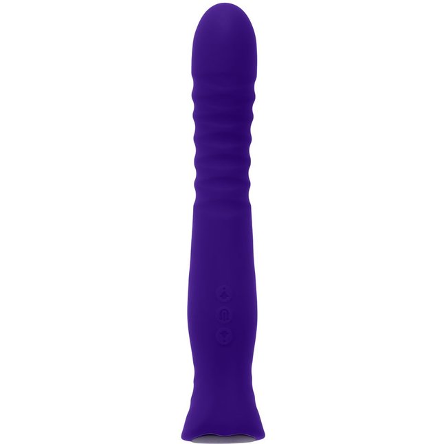 Фиолетовый вибростимулятор Trixxxie - 22,2 см. Фотография 2.