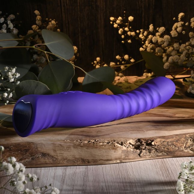 Фиолетовый вибростимулятор Trixxxie - 22,2 см. Фотография 9.
