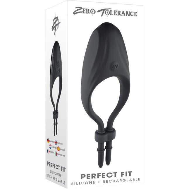 Черное эрекционное вибролассо Perfect Fit. Фотография 6.