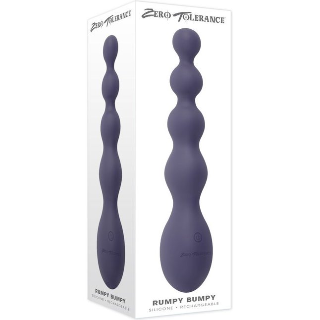 Серый вибростимулятор Rumpy Bumpy - 17,5 см. Фотография 6.