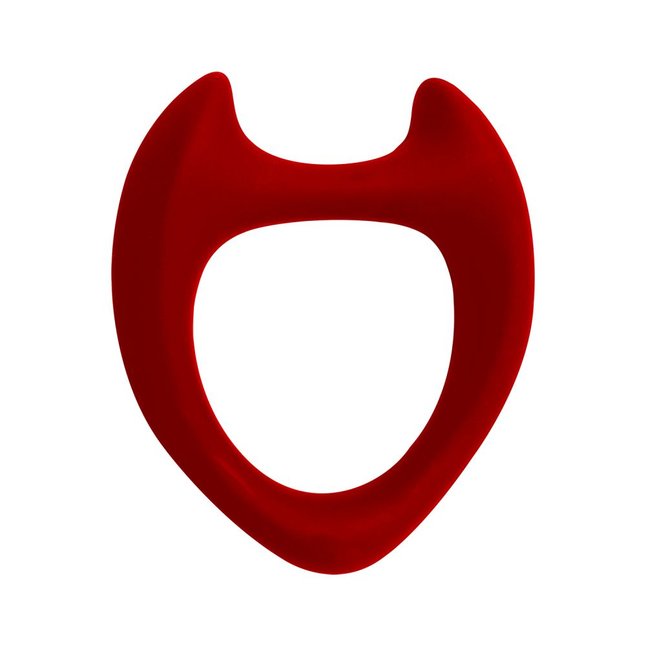 Красное эрекционное кольцо Toro L - Wooomy. Фотография 2.