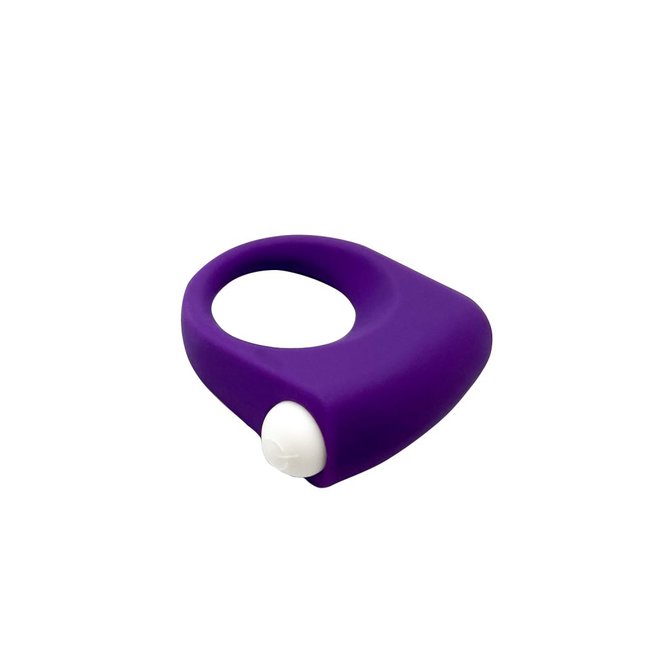 Фиолетовое эрекционное кольцо Puggle Vibrating Ring with Bullet - Wooomy. Фотография 2.