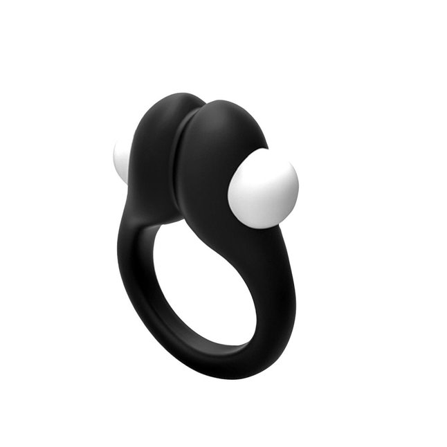 Черное эрекционное кольцо Zippy Vibrating Ring With Bullet - Wooomy. Фотография 2.