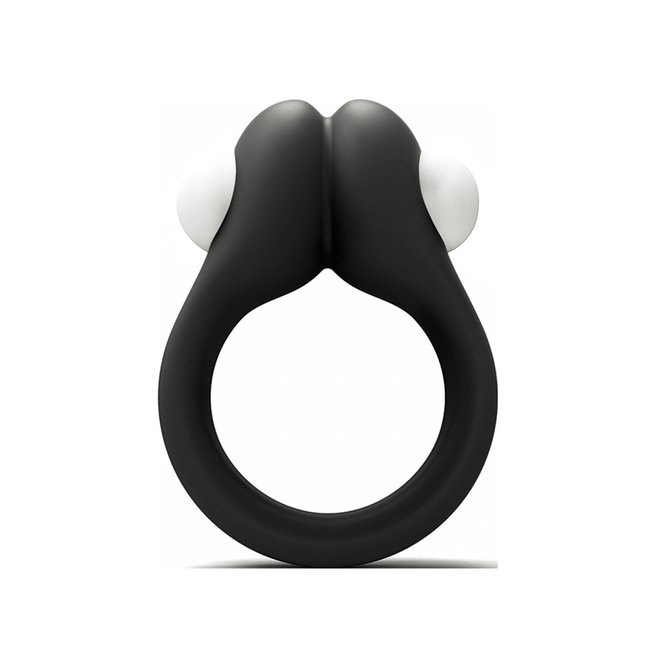 Черное эрекционное кольцо Zippy Vibrating Ring With Bullet - Wooomy