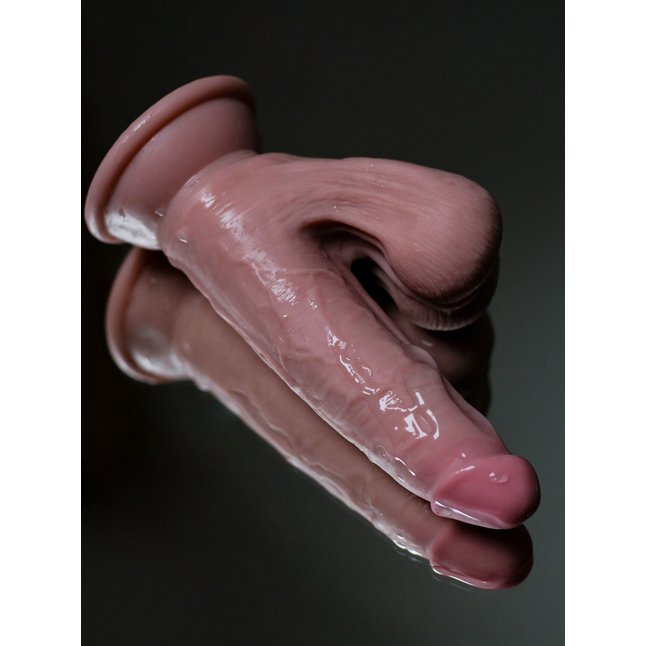 Телесный реалистичный фаллоимитатор Horney Prince - 18,5 см. Фотография 5.