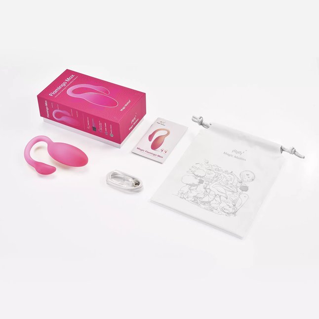 Розовый вибратор Magic Motion Flamingo Max. Фотография 4.