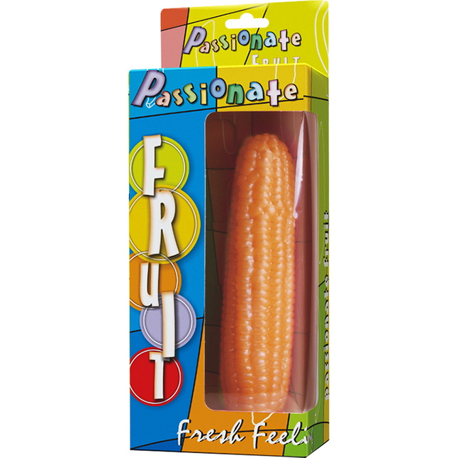 Оранжевый стимулятор в форме кукурузы - 17 см. Фотография 6.