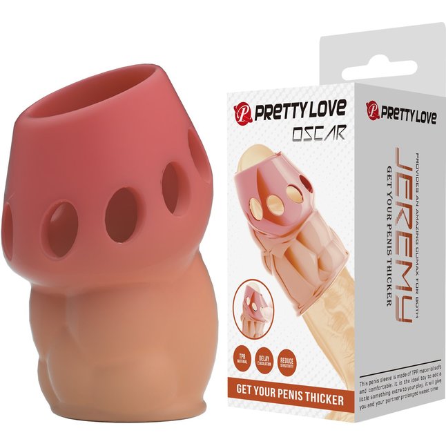 Реалистичная насадка на пенис Oscar - Pretty Love. Фотография 3.