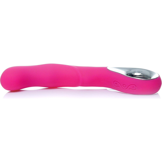 Розовый вибратор для массажа точки G - 20 см. Фотография 5.