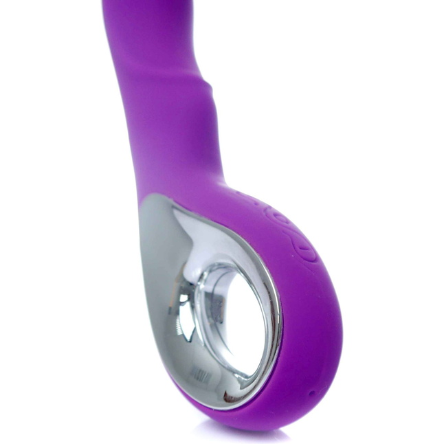 Фиолетовый вибратор для массажа точки G - 20 см. Фотография 8.