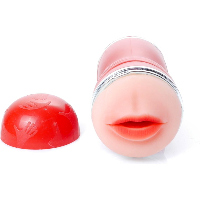 Двусторонний мастурбатор в колбе Cleo - вагина и ротик. Фотография 4.