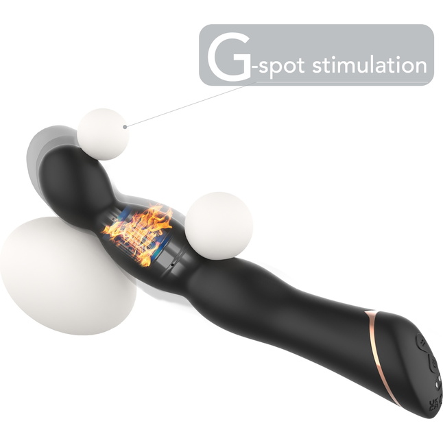 Черный вибратор для G-точки Laband - 21 см. Фотография 4.