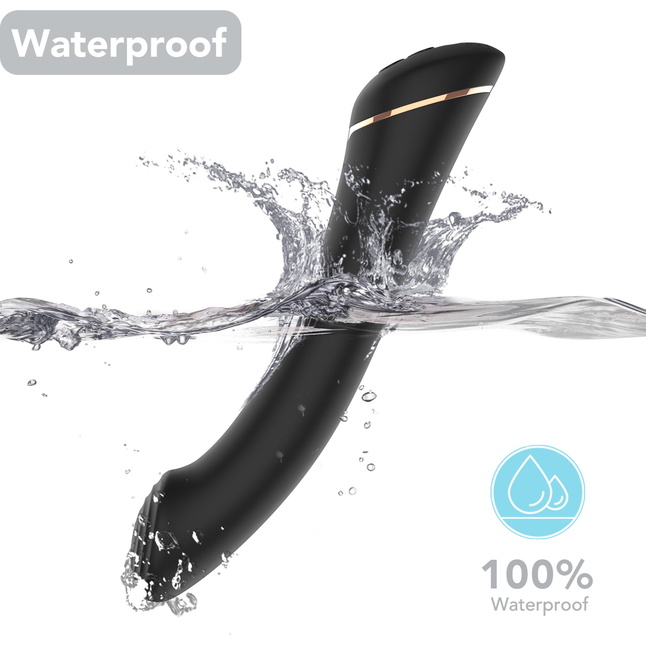 Черны вибратор для G-точки Gwand - 18,7 см. Фотография 6.