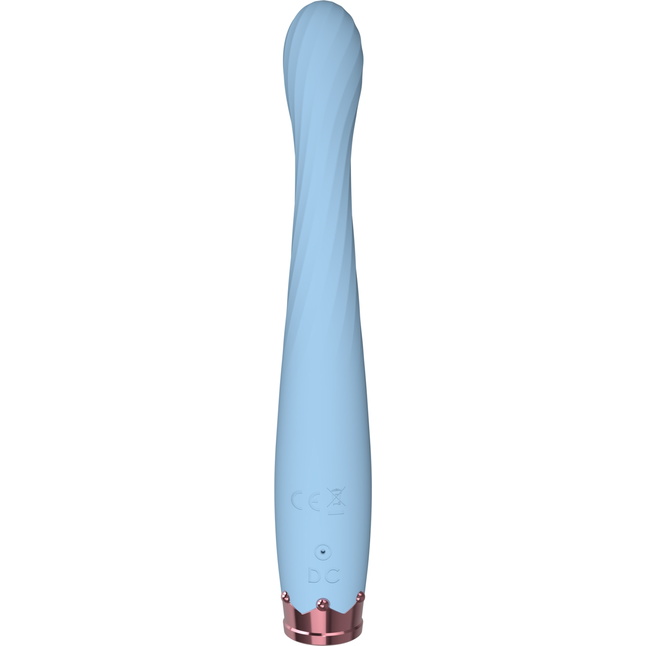 Голубой вибратор-кролик - 17,8 см. Фотография 5.