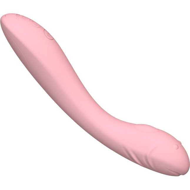Розовый вибратор для точки G - 20,5 см. Фотография 6.