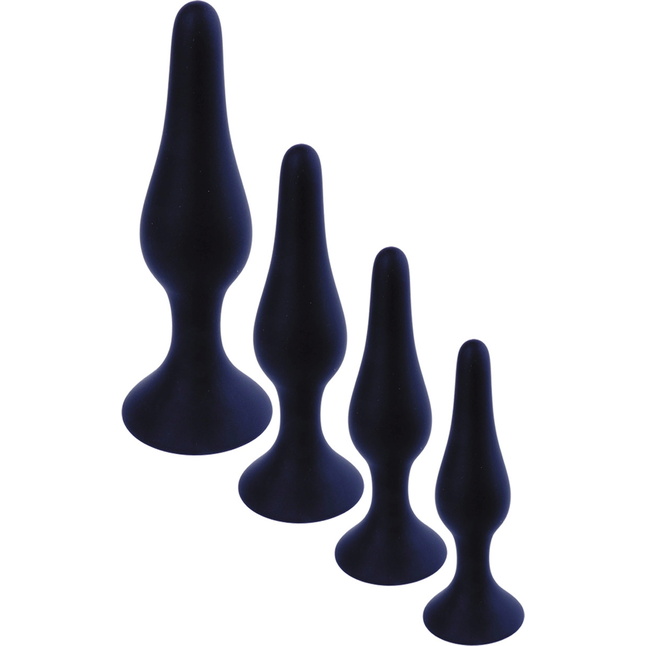 Черная анальная втулка на присоске - 11 см. Фотография 5.