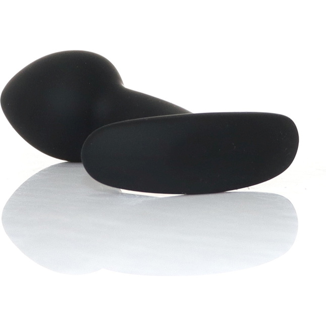 Черная анальная втулка Curved - 9 см. Фотография 6.