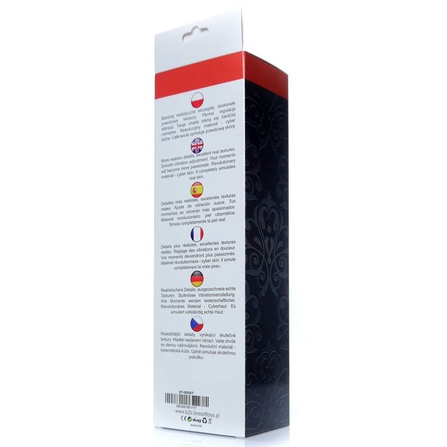 Телесный вибратор Real Skin - 23 см. Фотография 3.