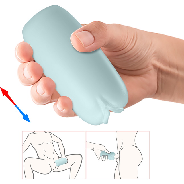 Голубой мастурбатор-вагина Olga - Pretty Love. Фотография 6.