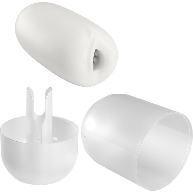 Белый мастурбатор-вагина Olga - Pretty Love. Фотография 5.