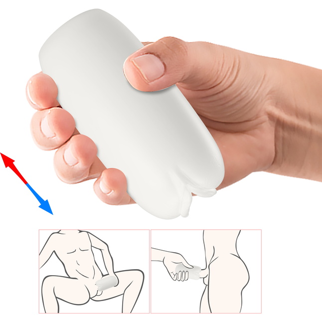 Белый мастурбатор-вагина Olga - Pretty Love. Фотография 6.